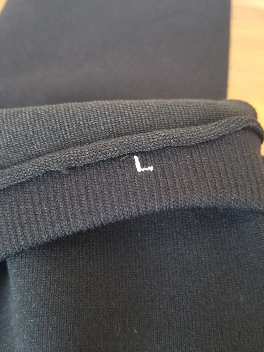Black Footless Compression Socks Women's Size Large EUC Leg Calf Warmers